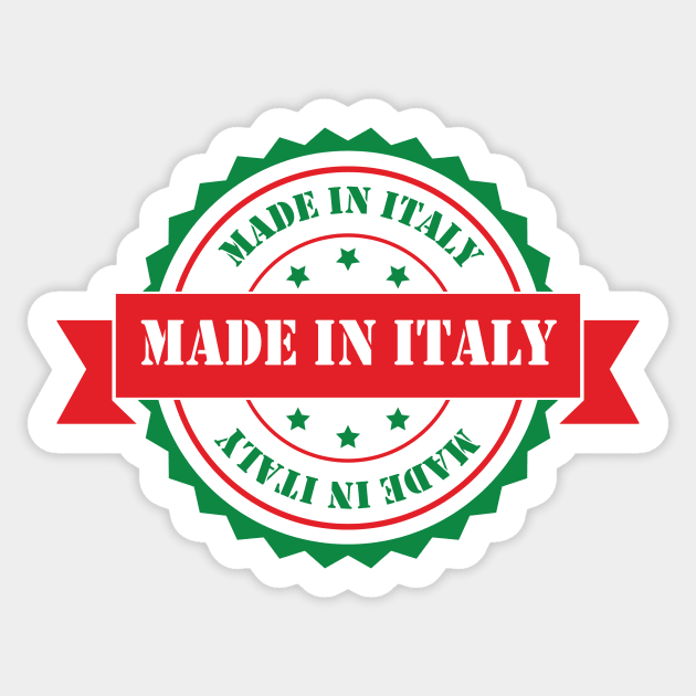 Made In Italy Sticker by superdupertees